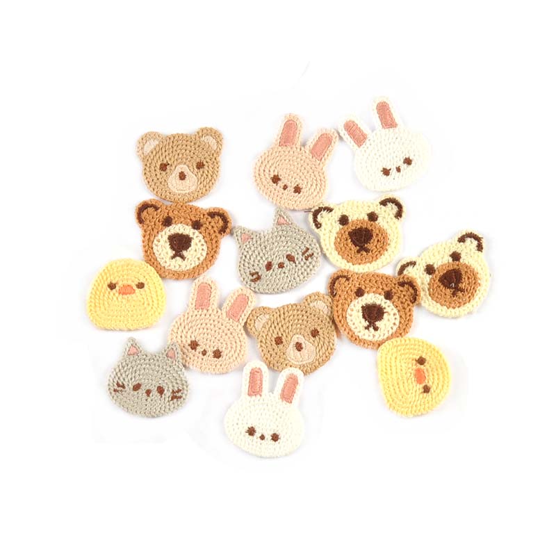 Embroidery Letter M - 10pcs 3-4.1cm Lovely Bear/Cat/Rabbit Embroideried Patches