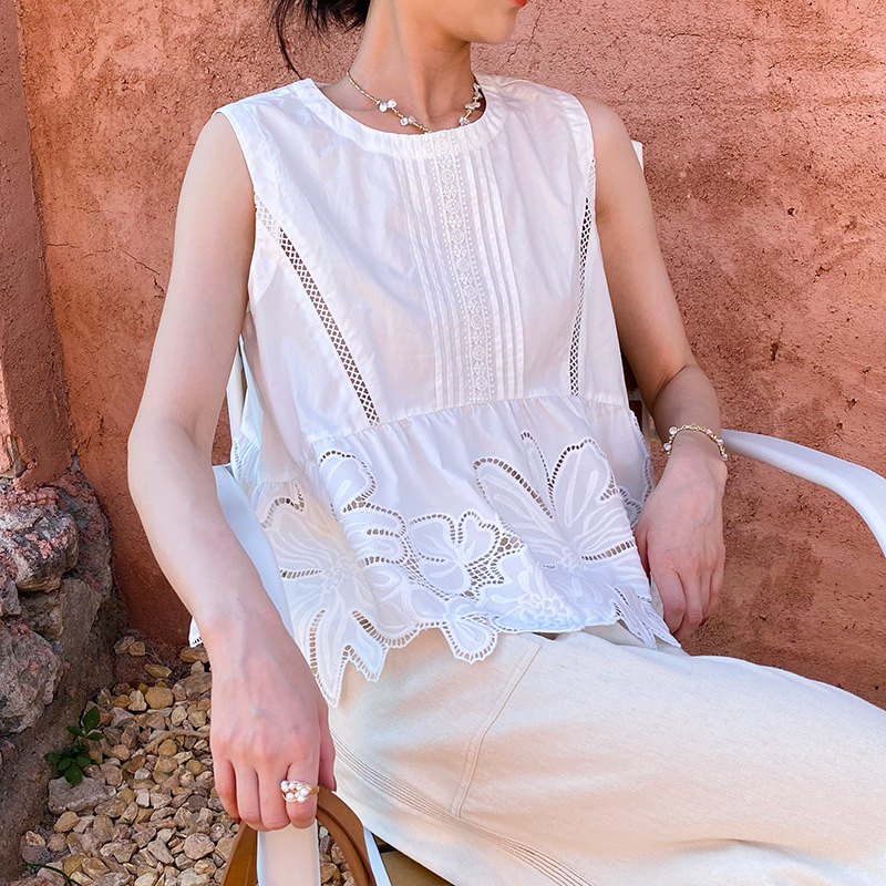 Embroidery Uniform - French Style Summer Boho Blouse Shirt
