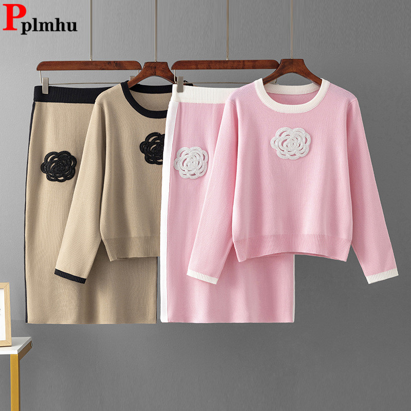 Embroidery Class - Korean Design Knitted 2 Piece Sets