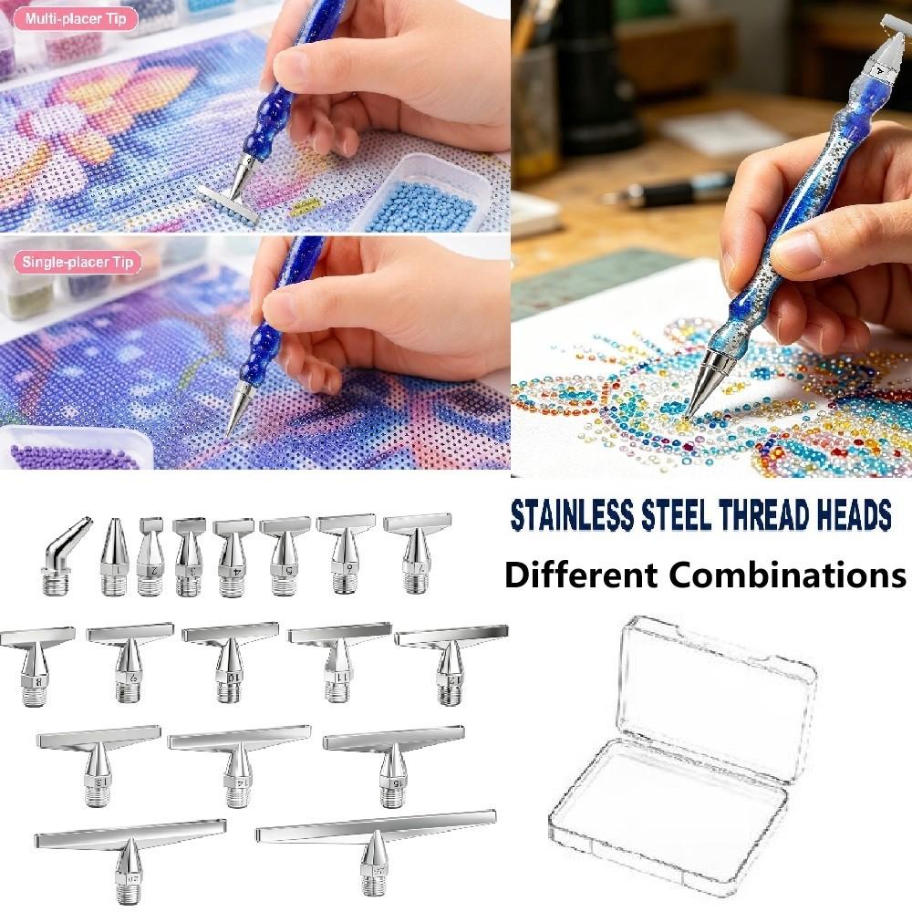 Embroidery Kit Starter - DIY High-Quality Stainless Steel Threaded Diamond