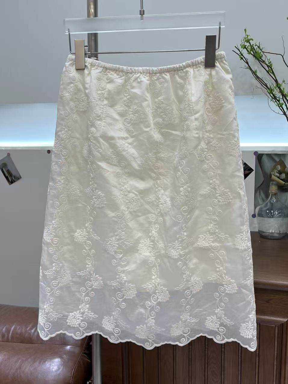 Korean Style plus Size Embroid - Embroidery Skirt recension och pris