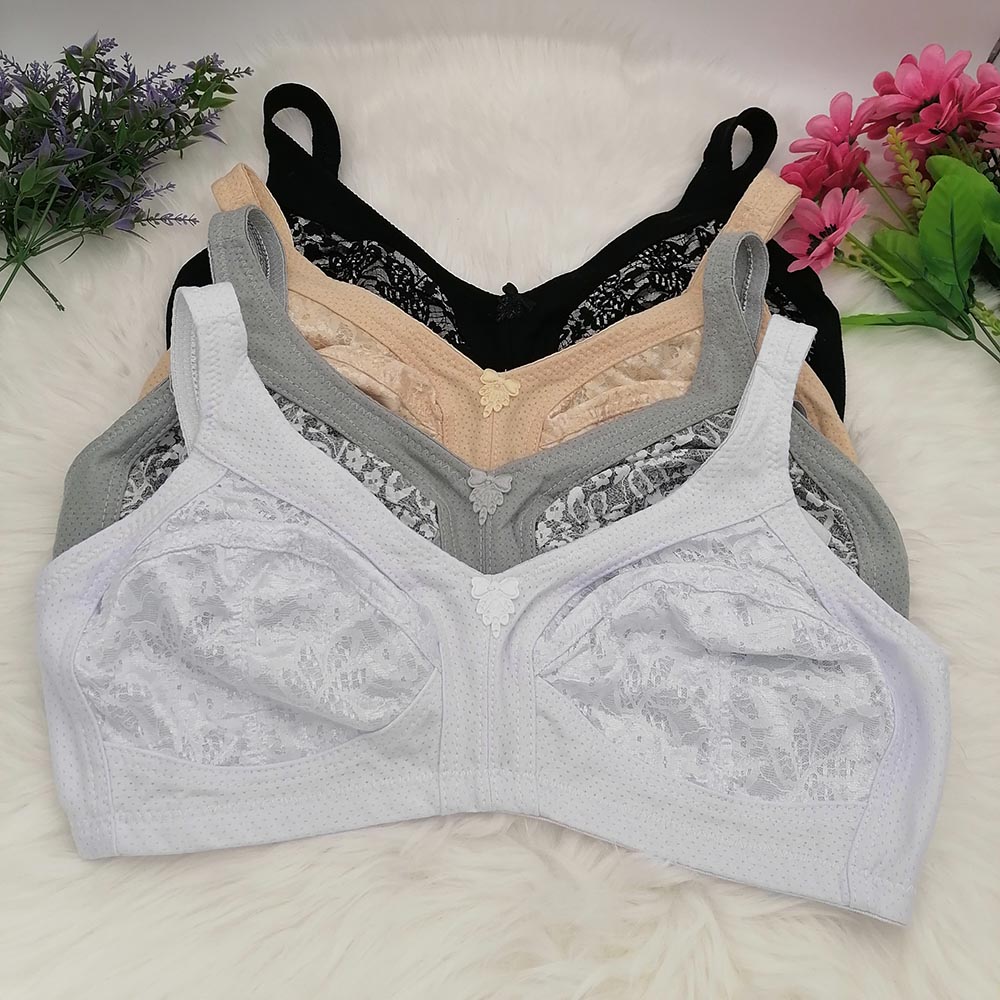 Women's Bra Large Cup C D E F  - Embroidery Underwear recension och pris