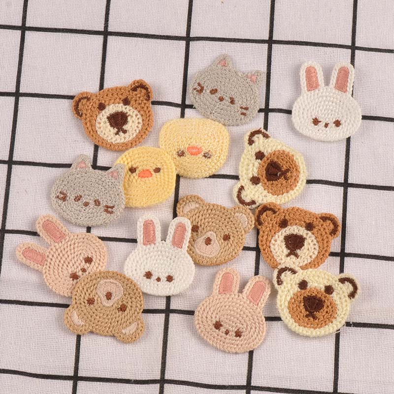 10pcs 3-4.1cm Lovely Bear/Cat/ - Embroidery Letter M recension och pris