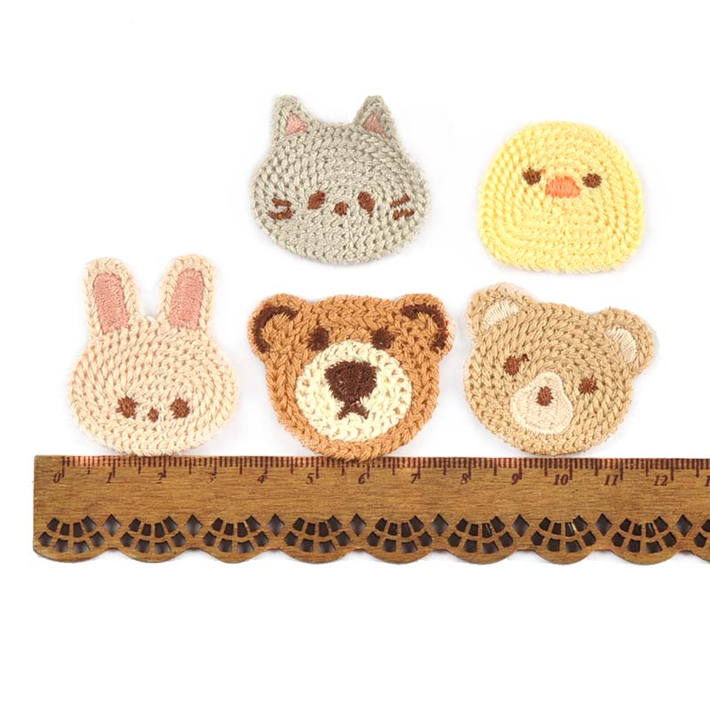 10pcs 3-4.1cm Lovely Bear/Cat/ - Embroidery Letter M recension och pris