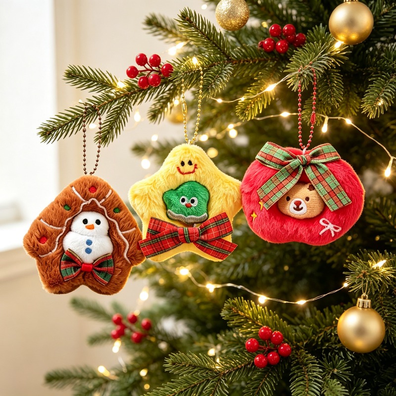 3 Pack Plush Embroidery Christ - Embroidery Xmas Tree recension och pris