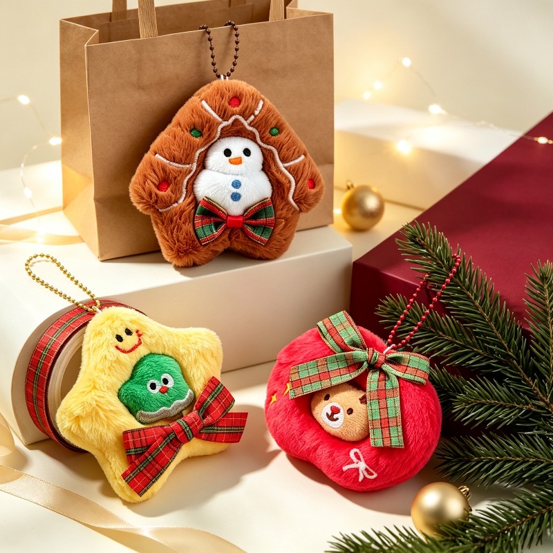 3 Pack Plush Embroidery Christ - Embroidery Xmas Tree recension och pris