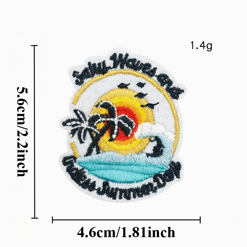 Summer Hot Hawaii Beach Flower - Embroidery Letter M recension och pris