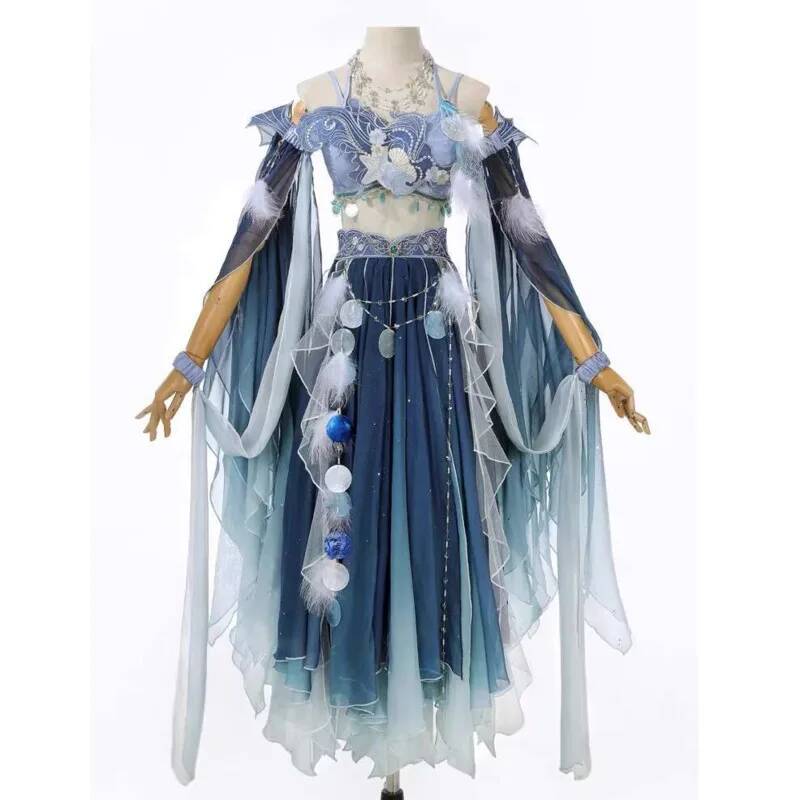 Exotic Blue Dress Heavy Embroi - Embroidery Skirt recension och pris