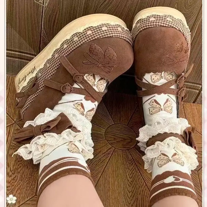 Lolita High Heels Height Incre - Embroidery Print recension och pris