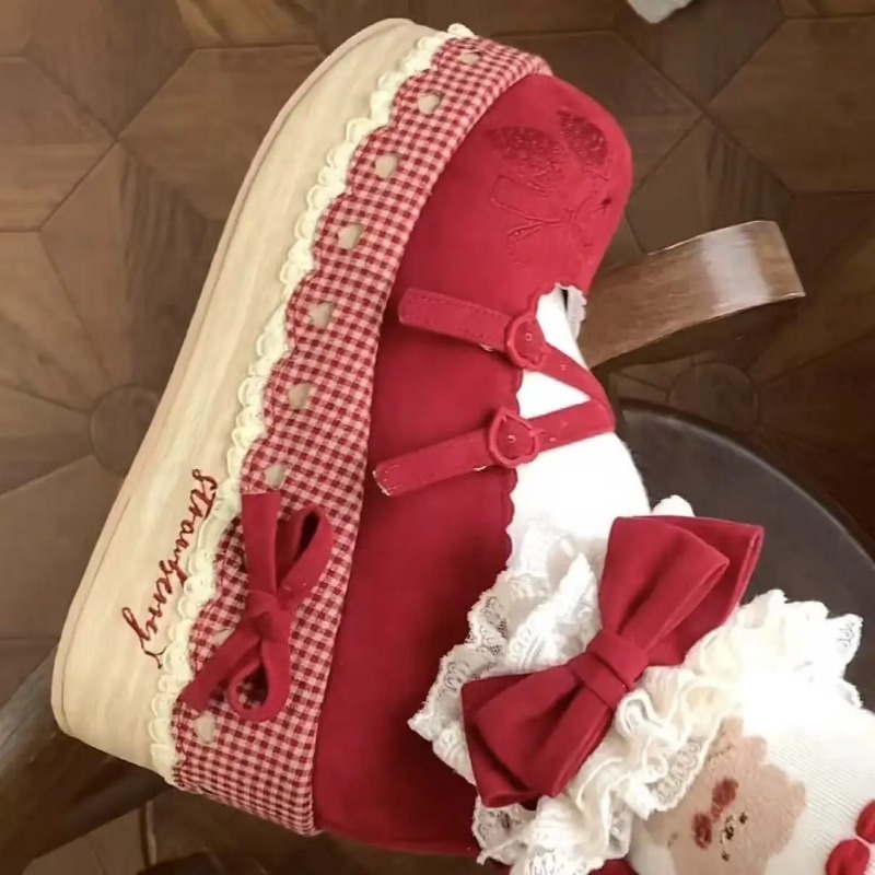 Lolita High Heels Height Incre - Embroidery Print recension och pris
