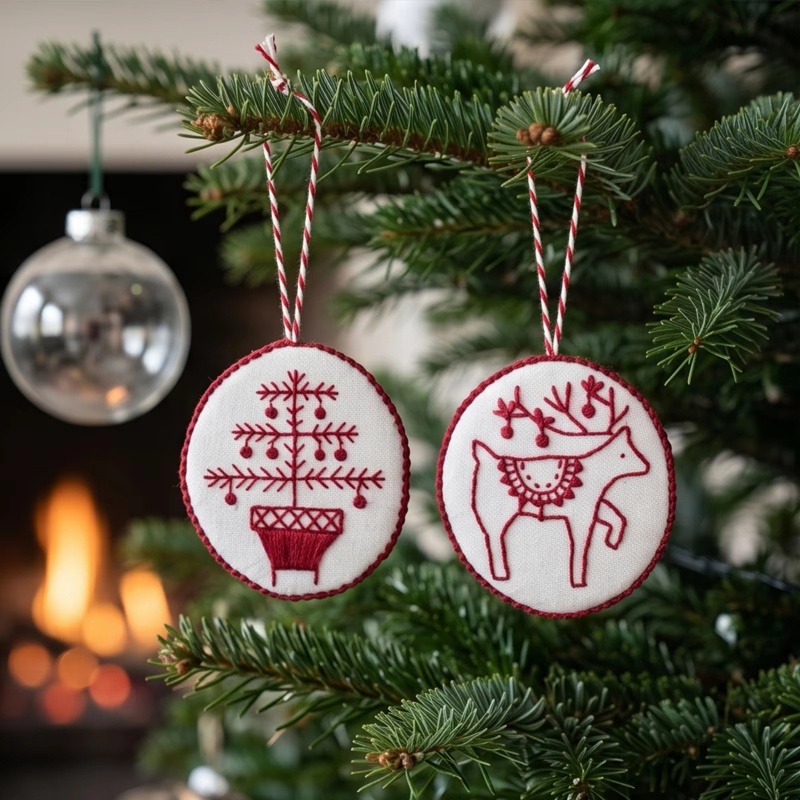 Christmas Embroidery Ornaments - Embroidery Xmas Tree recension och pris