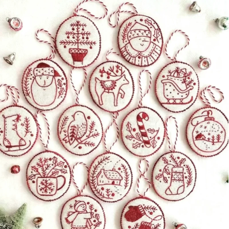 Christmas Embroidery Ornaments - Embroidery Xmas Tree recension och pris