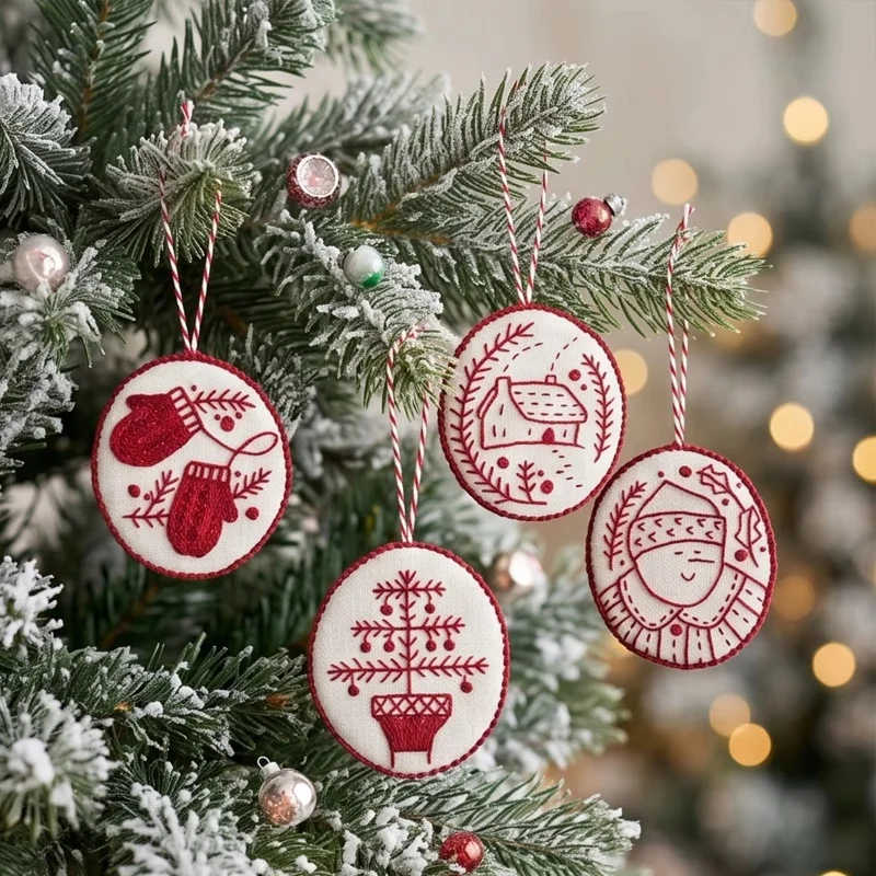Christmas Embroidery Ornaments - Embroidery Xmas Tree recension och pris