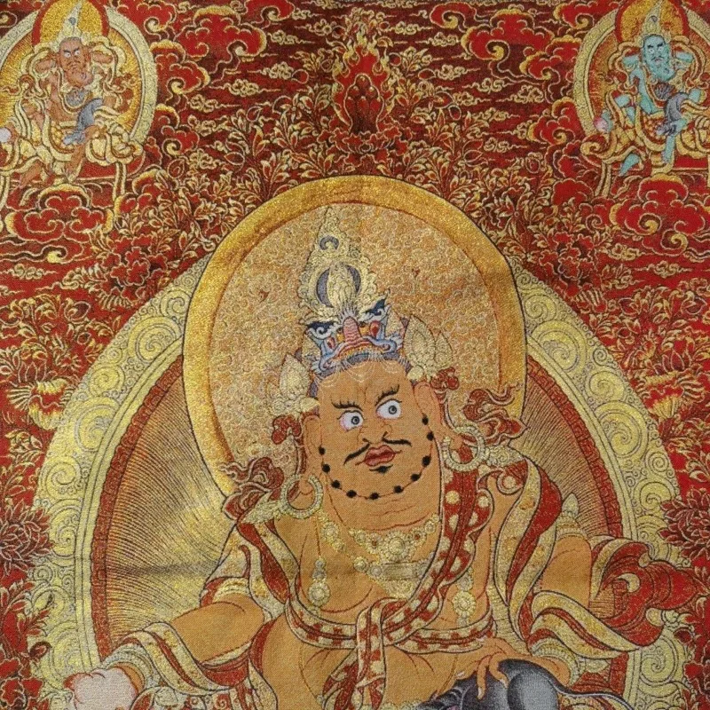 Tibetan Buddhism Yellow Wealth - Embroidery Yellow recension och pris