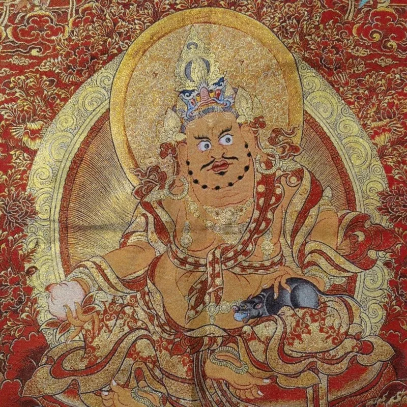 Tibetan Buddhism Yellow Wealth - Embroidery Yellow recension och pris