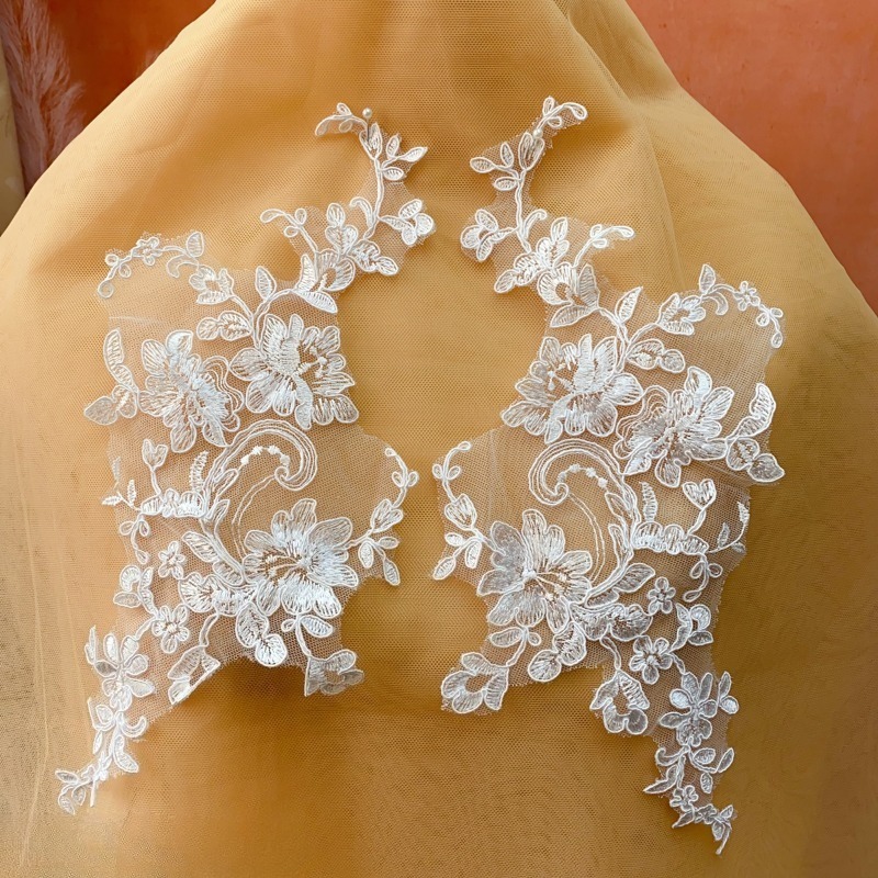 2 Pieces/4 Pieces, Exquisite W - Embroidery White Dress recension och pris