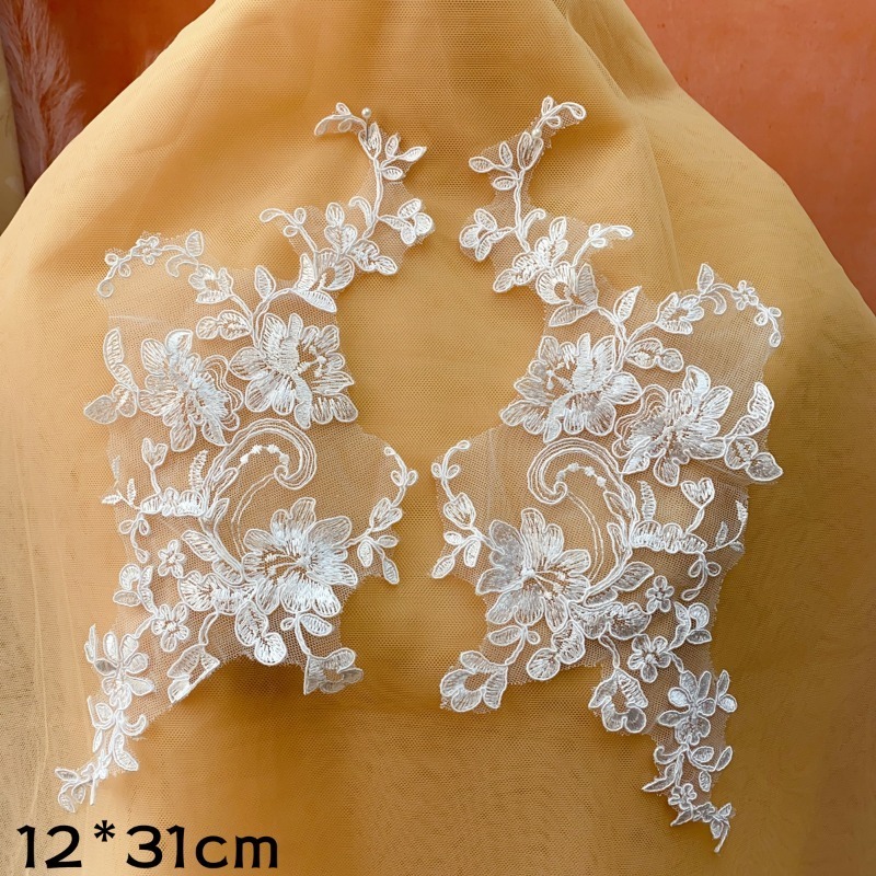 2 Pieces/4 Pieces, Exquisite W - Embroidery White Dress recension och pris