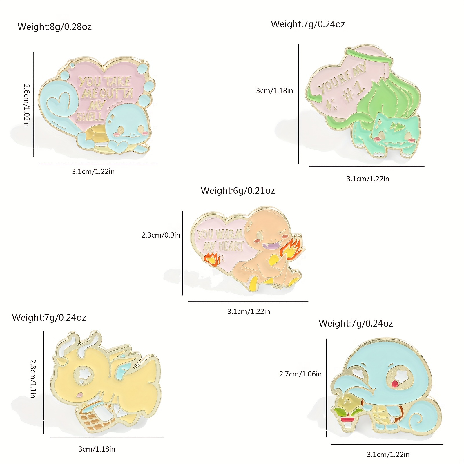 5 Pcs Cute Anime Brooch Person - Embroidery Wallpaper recension och pris