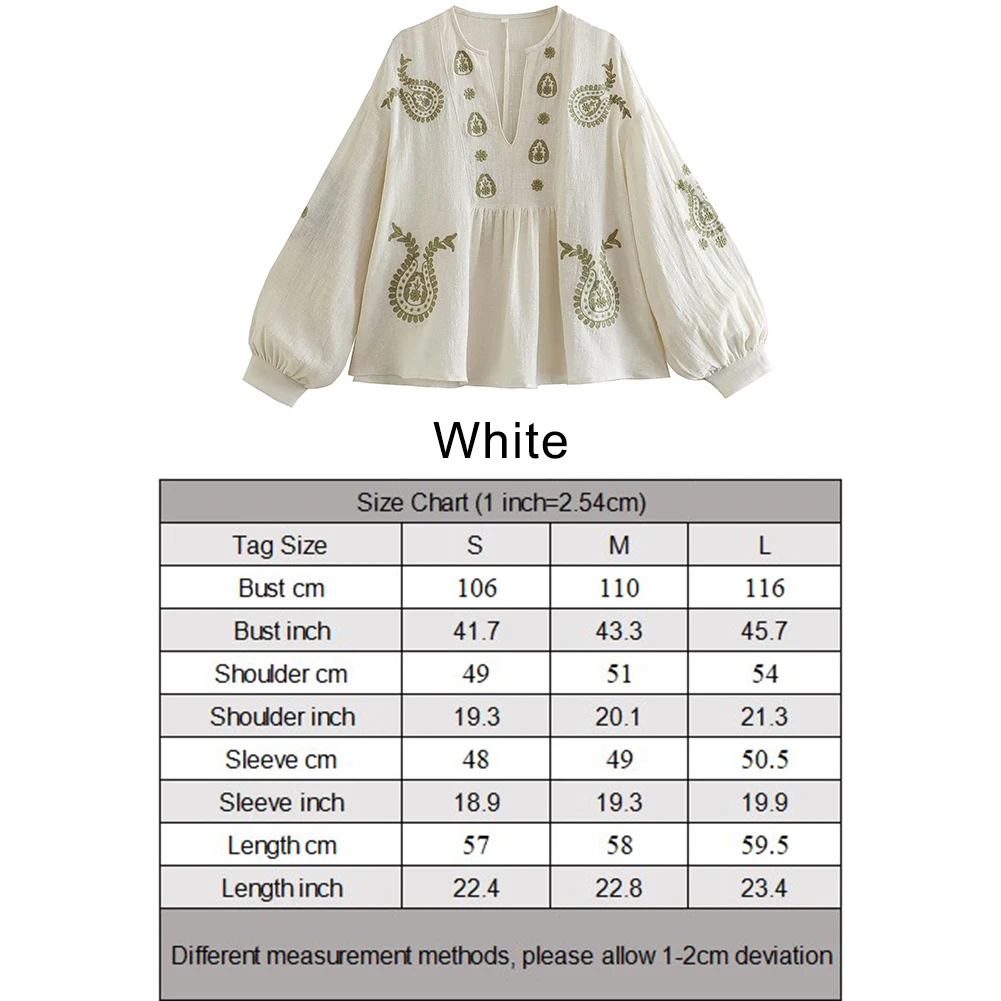 Womens New Loose Cotton Embroi - Embroidery Uniform recension och pris