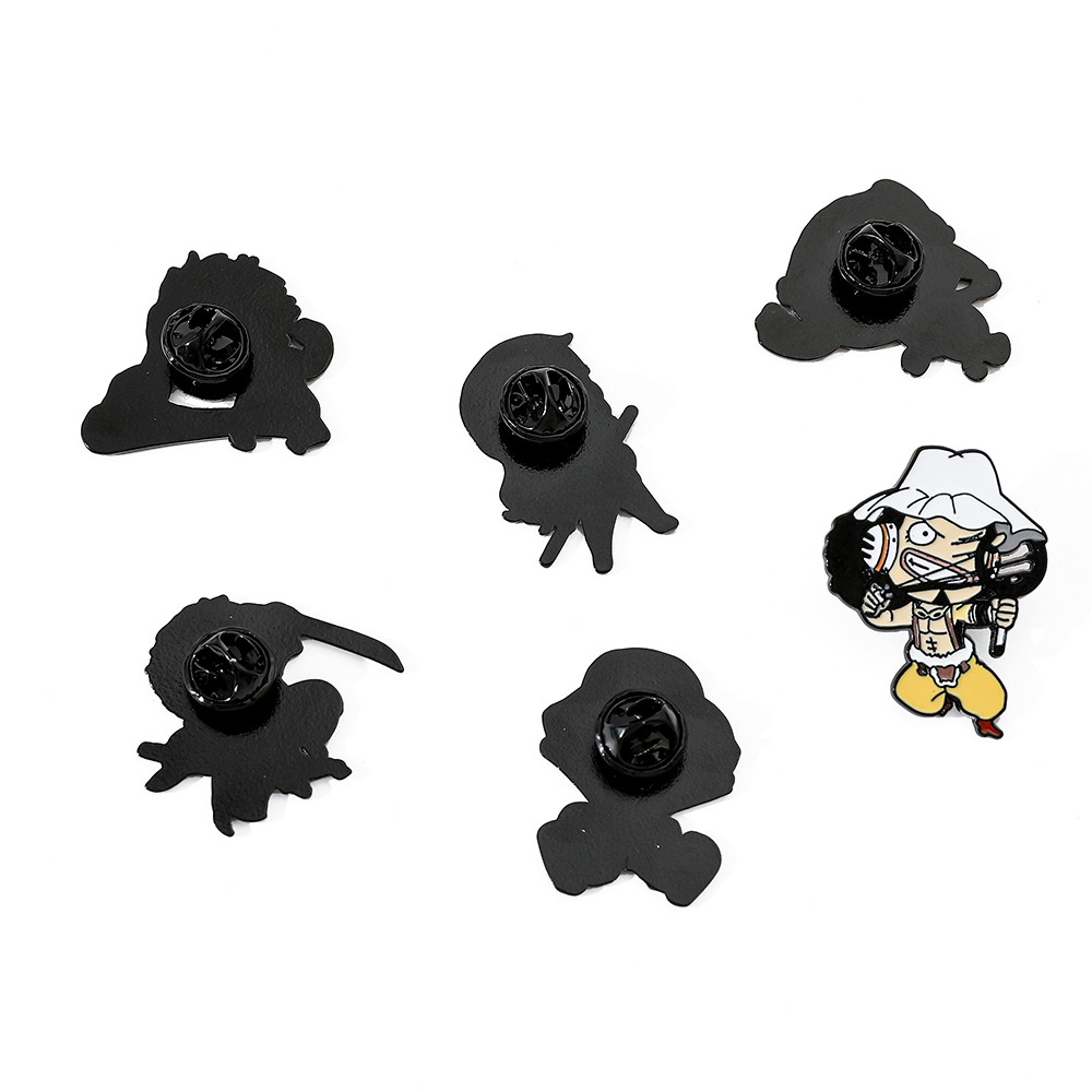 6 Pcs ONE PIECE Cartoon Brooch - Embroidery Wallpaper recension och pris