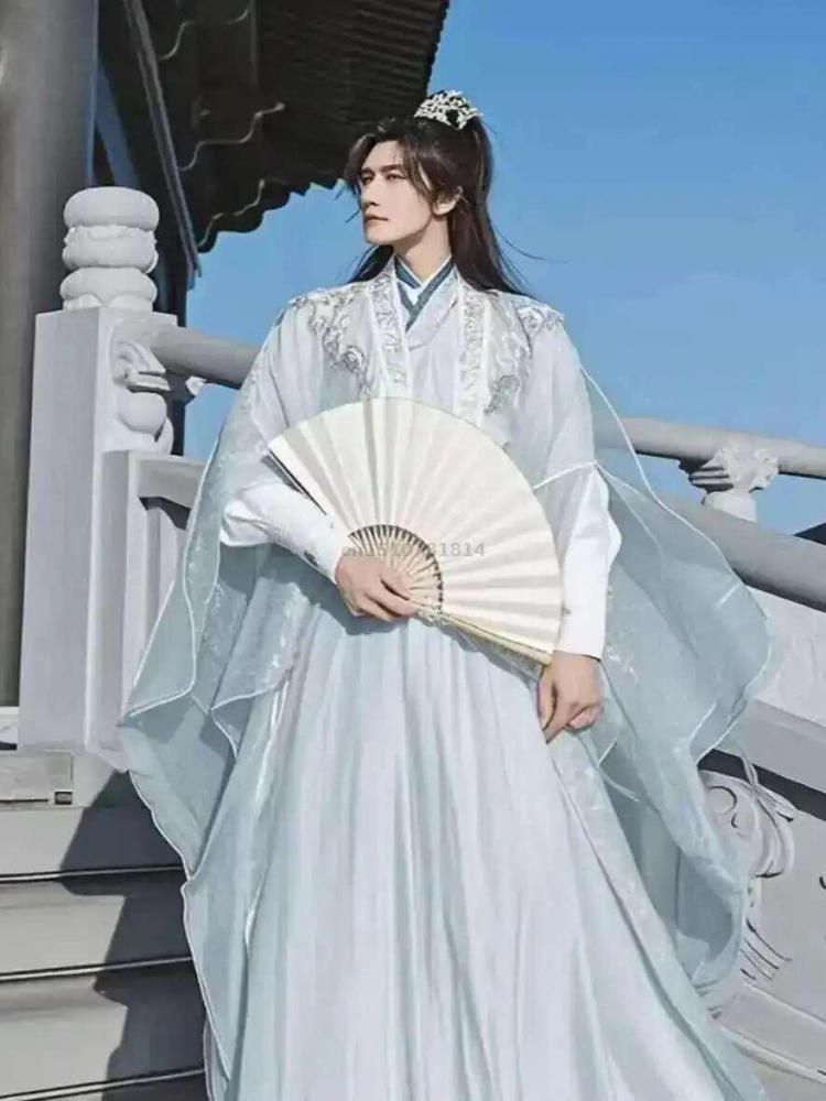 Traditional Chinese Hanfu Men  - Embroidery Skirt recension och pris