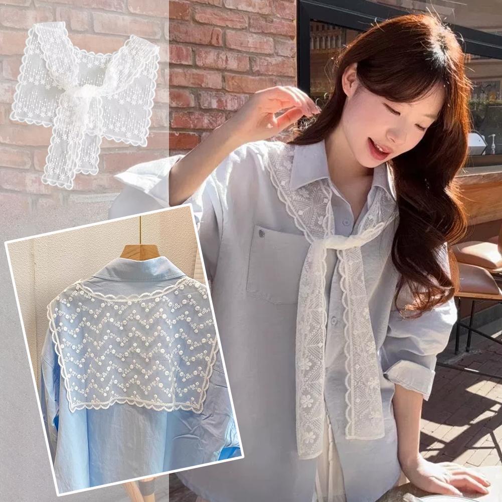 French Lace Shawl Scarf for Wo - Embroidery Uniform recension och pris