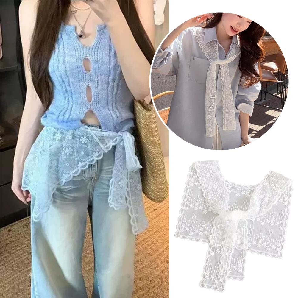 French Lace Shawl Scarf for Wo - Embroidery Uniform recension och pris