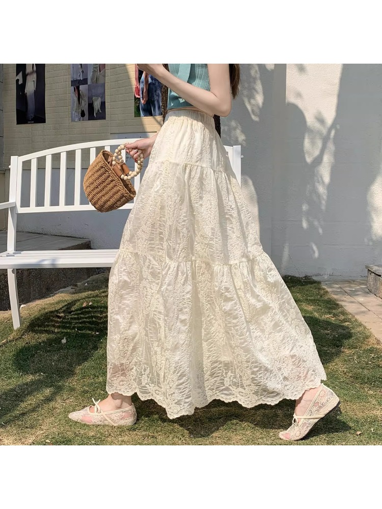 Heavy Embroidery Half-length S - Embroidery Skirt recension och pris