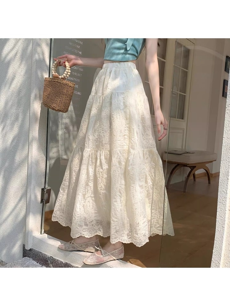 Heavy Embroidery Half-length S - Embroidery Skirt recension och pris