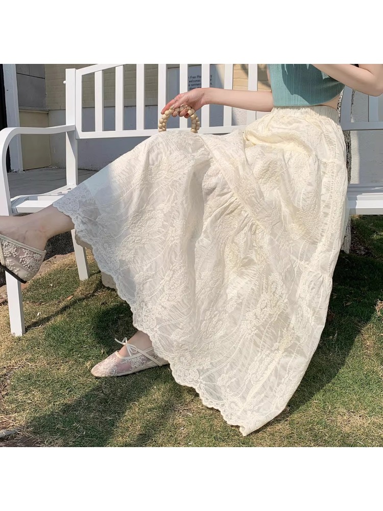 Heavy Embroidery Half-length S - Embroidery Skirt recension och pris