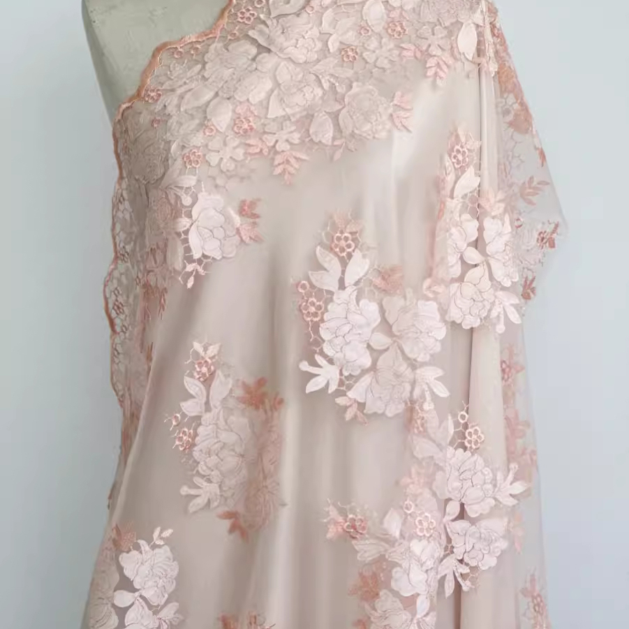 1yard High quality mesh fabric - Embroidery Skirt recension och pris