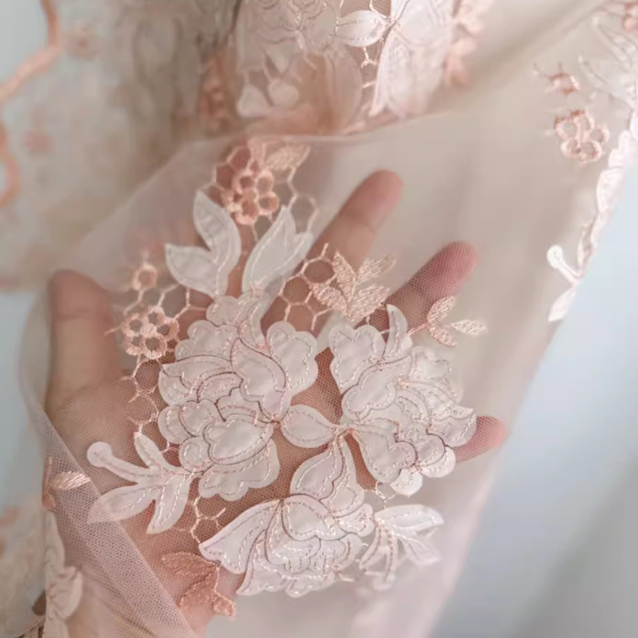 1yard High quality mesh fabric - Embroidery Skirt recension och pris