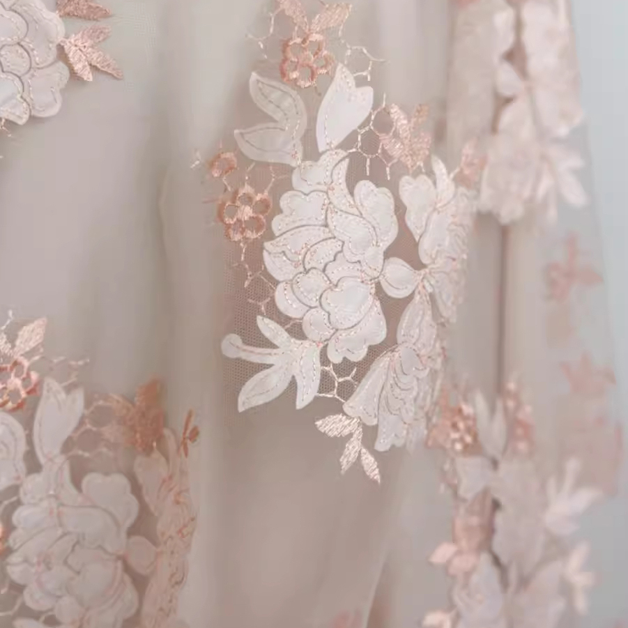 1yard High quality mesh fabric - Embroidery Skirt recension och pris