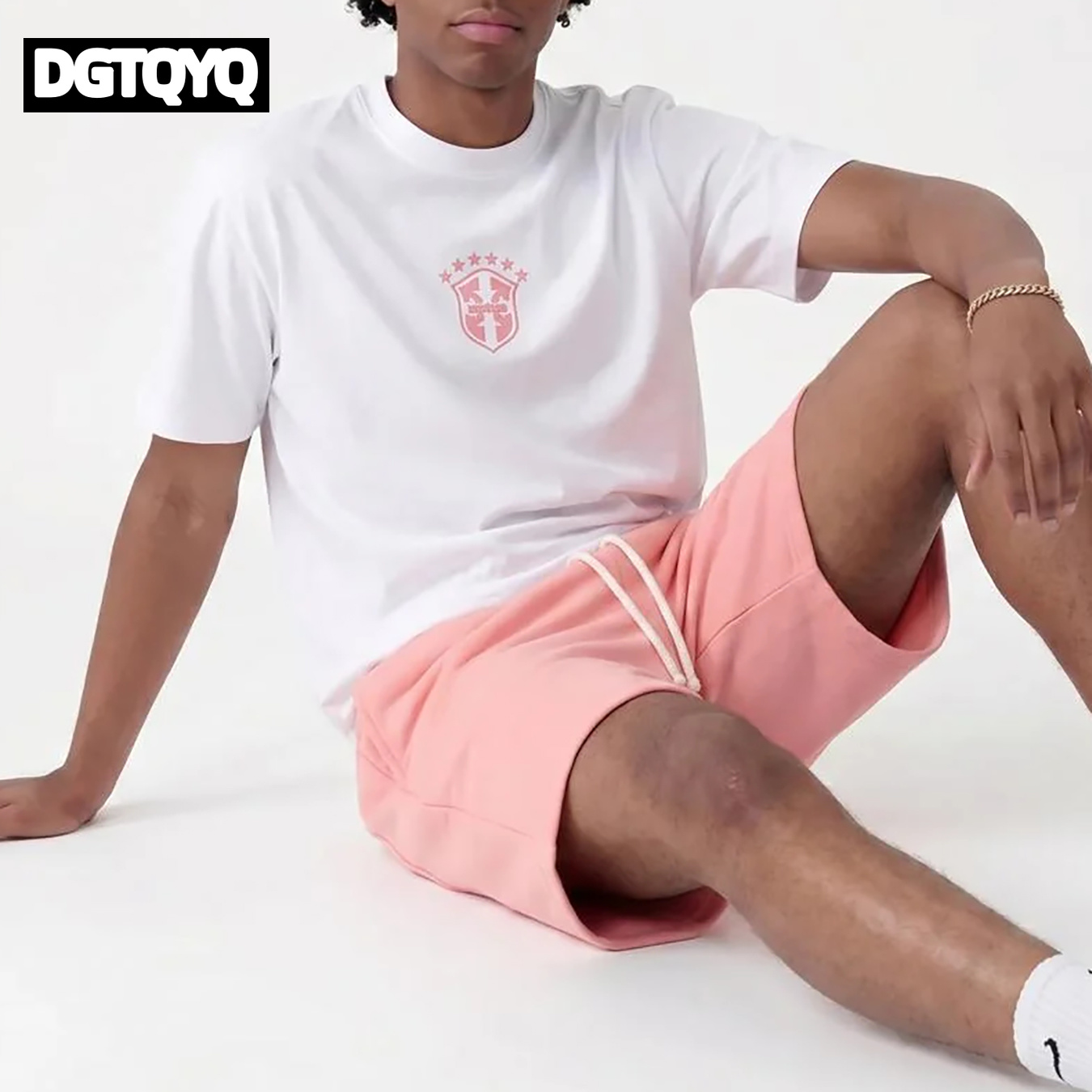 Man's Summer New Pink Embroide - Embroidery Shirt recension och pris