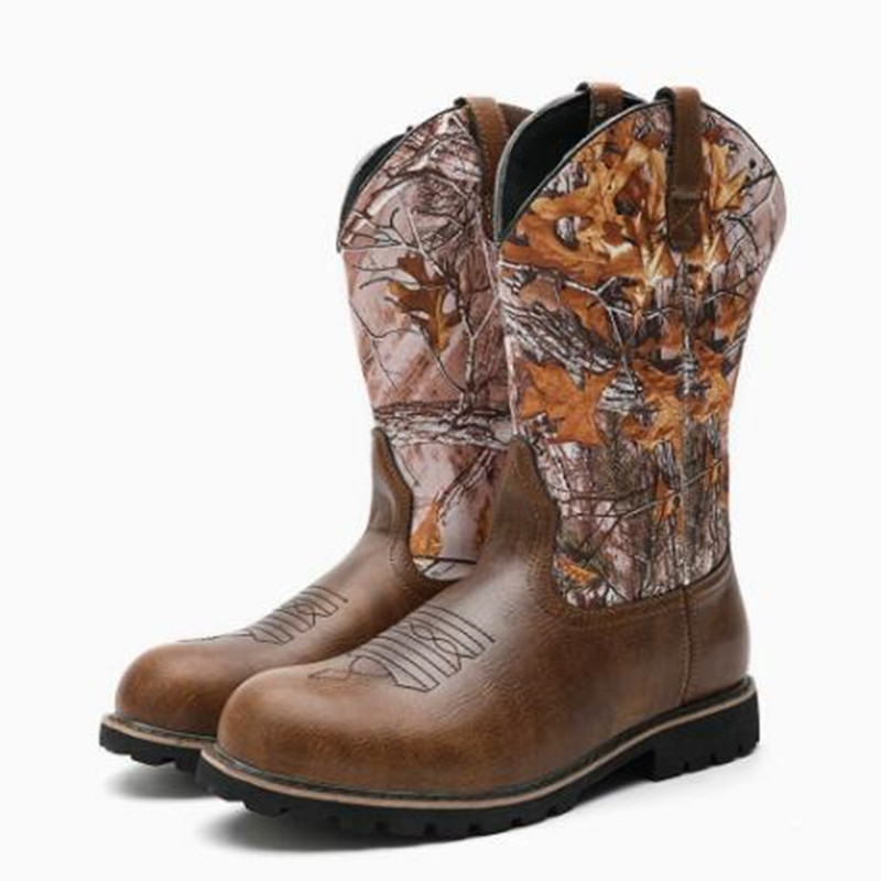 Men's Boots Classic Handmade E - Embroidery Print recension och pris
