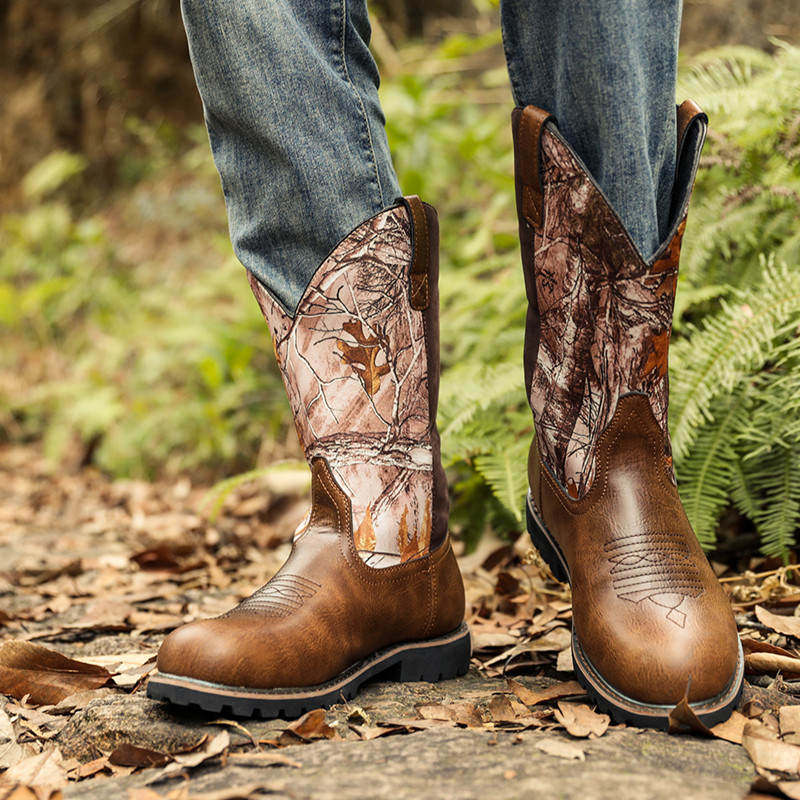 Men's Boots Classic Handmade E - Embroidery Print recension och pris