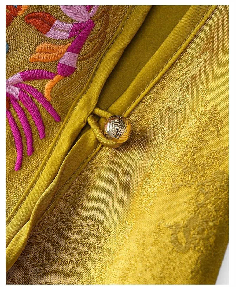 Women's Waistcoat Shoulders Ye - Embroidery Yellow recension och pris