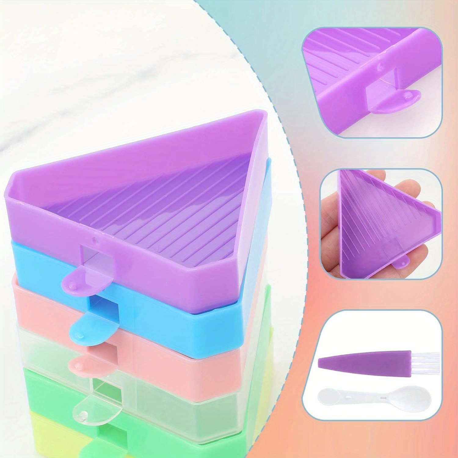 9PCS New Diamond Painting Tray - Embroidery Kit Starter recension och pris