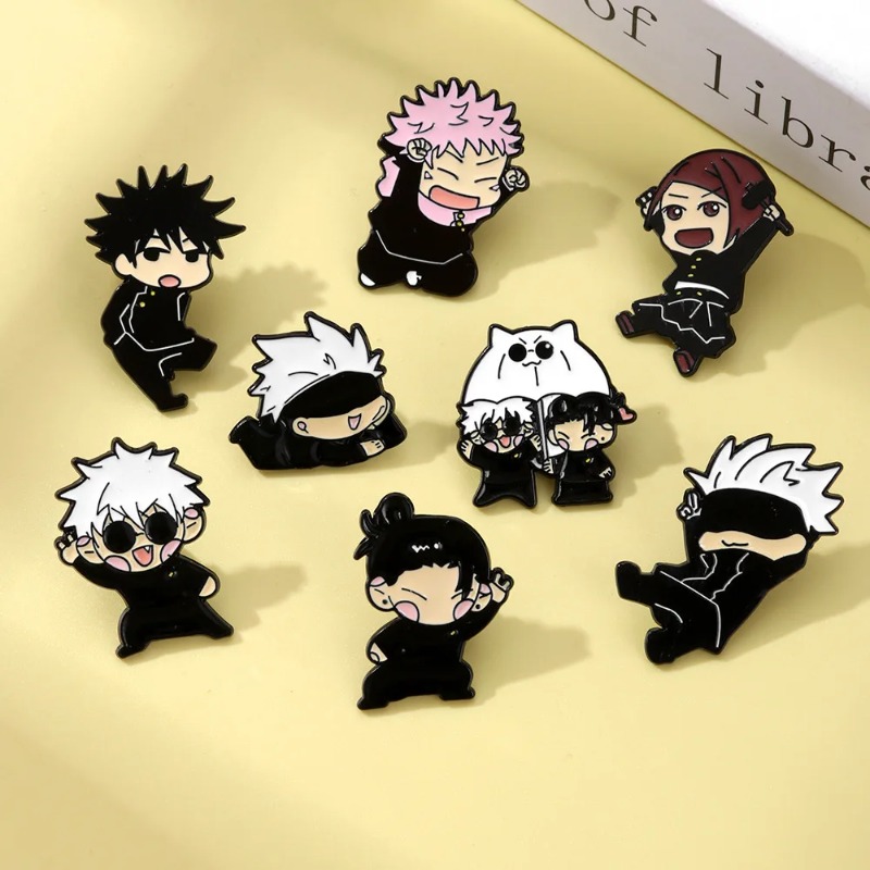 8pcs Anime Itadori Yuji Enamel - Embroidery Outfit recension och pris