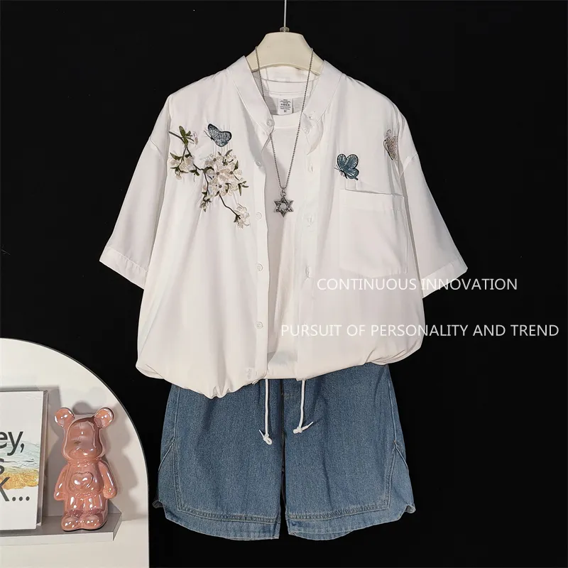 Men's 3 Piece Set Chinese Styl - Embroidery Shirt recension och pris