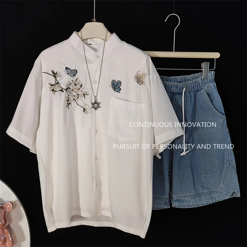 Men's 3 Piece Set Chinese Styl - Embroidery Shirt recension och pris
