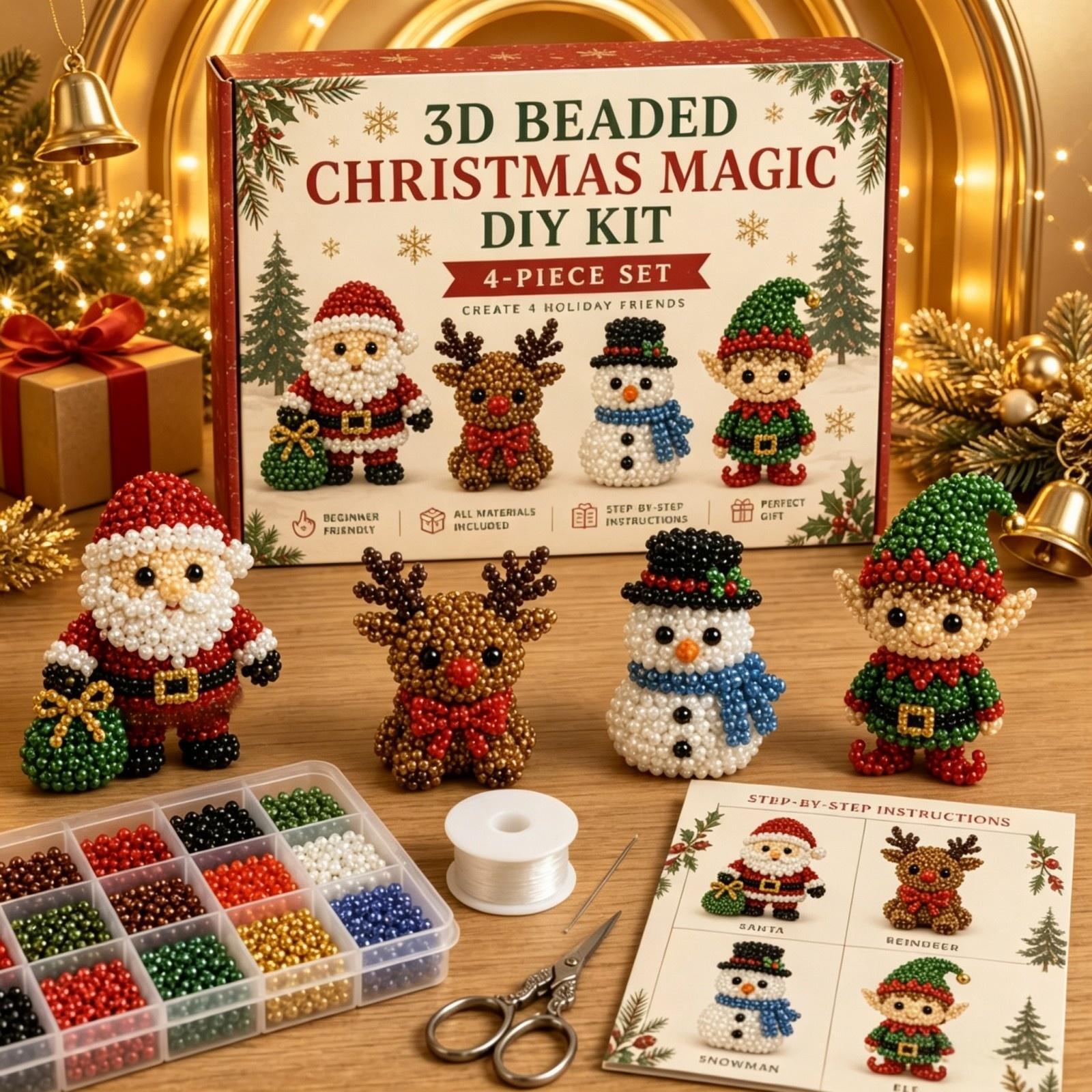 3D Pearl Christmas Kitten Art  - Embroidery Xmas Tree recension och pris