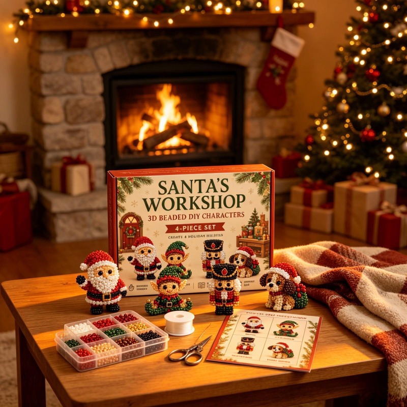 3D Pearl Christmas Kitten Art  - Embroidery Xmas Tree recension och pris