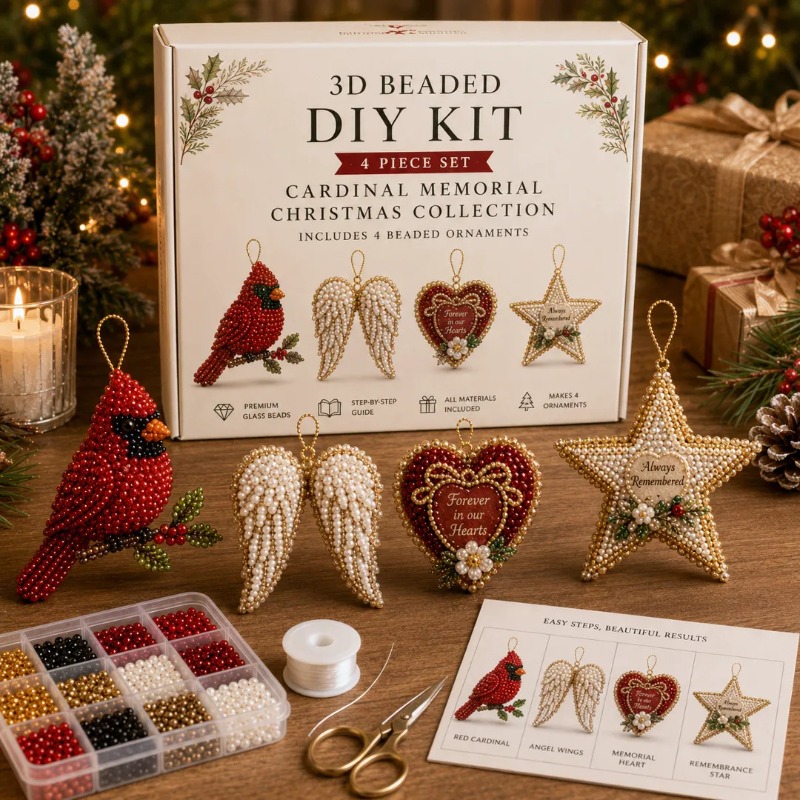 3D Pearl Christmas Kitten Art  - Embroidery Xmas Tree recension och pris