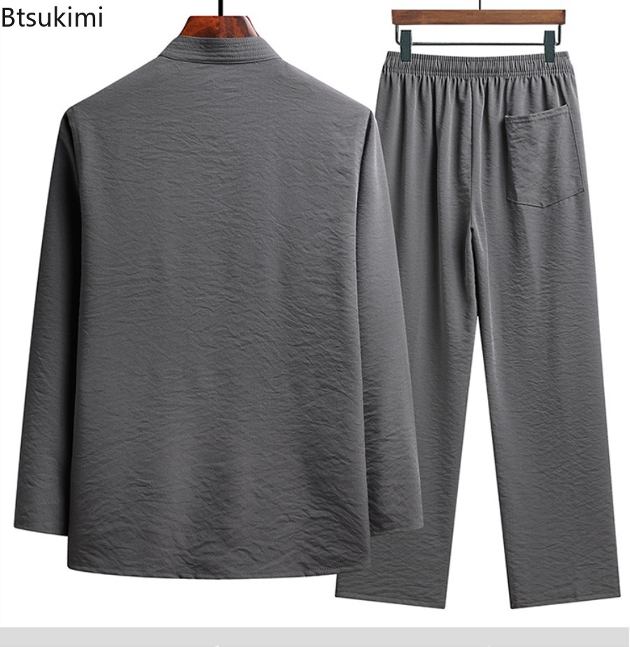 Chinese Style Set Men's Spring - Embroidery Uniform recension och pris