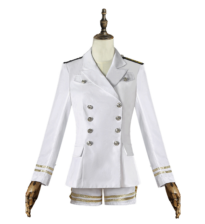 Women Black White Sailor Capta - Embroidery Uniform recension och pris