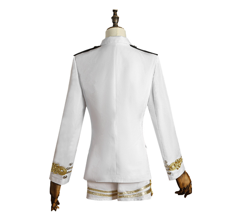 Women Black White Sailor Capta - Embroidery Uniform recension och pris